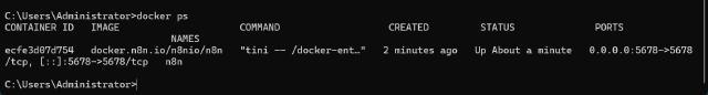 docker ps